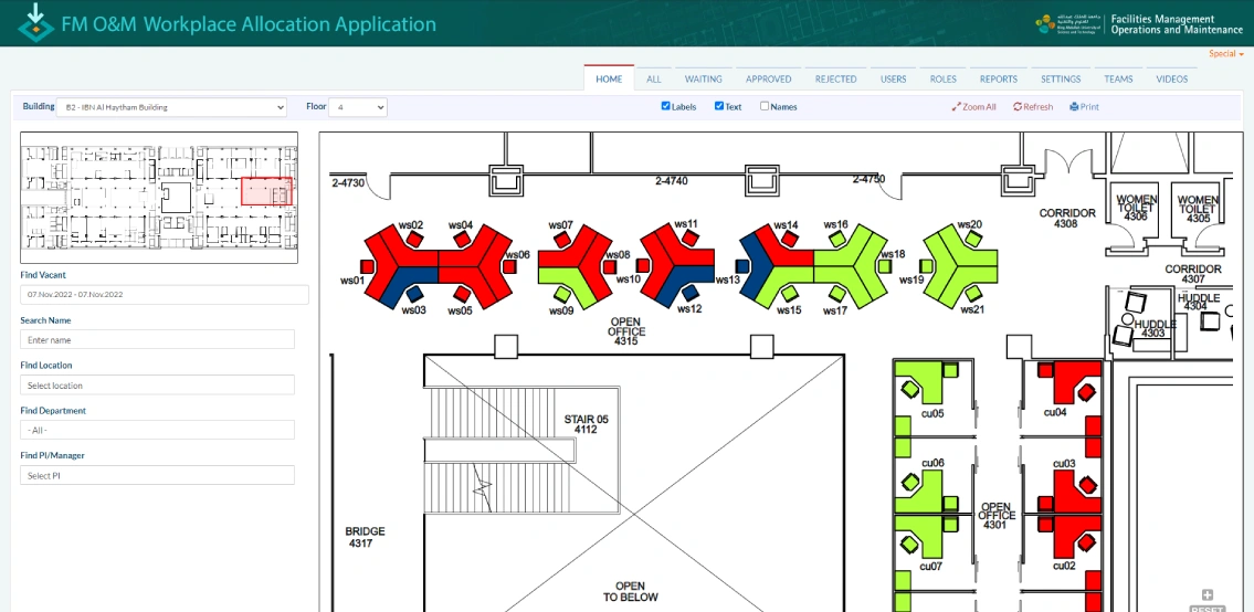 Place Mapper (Space Management Platform)